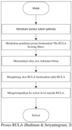 Gambar 2.5 Proses RULA (Budiman & Setyaningrum, 2006) 