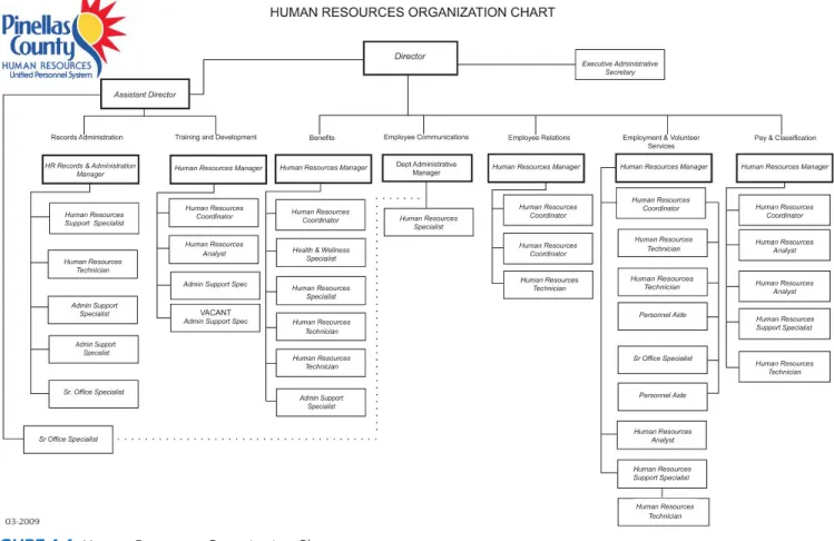 FIGURE 1-1 Human Resources Organization Chart