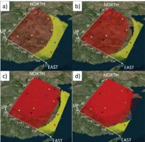 Gambar simulasi airspace dengan berbagai jumlah airport darurat yang berbeda Gambar simulasi airspace dengan berbagai jumlah airport darurat yang berbeda 