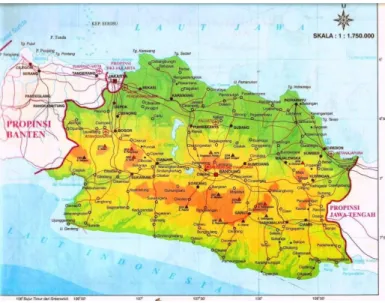 Gambar 1. Peta Wilayah Jawa Barat 