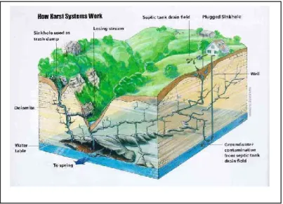 Gambar 5.1. Ilustrasi Potongan Karst 