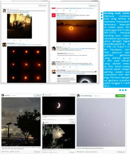 gambar gerhana yang diambil sendi-ri oleh para netizen 