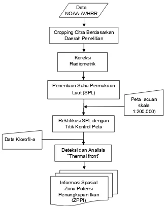 Gambar 5.1. Diagram alir proses umum  pembuatan informasi spasial 