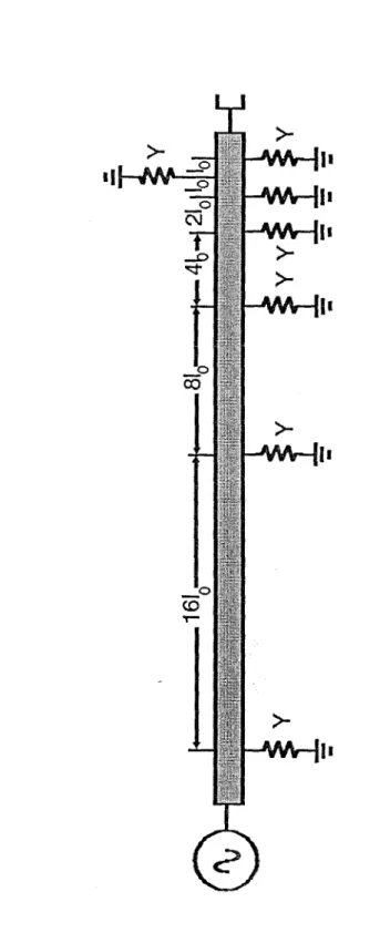 Figure  4.G  The  sampled-line  analyzer  as  it  was  modelled  for  calculation  of the  effects  of diode loading