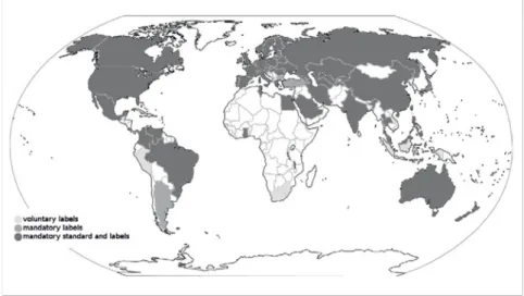 Figure 1.7 Countries with sustainability assessment codes around the world (Berardi, 2011).