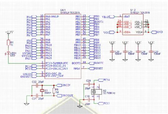 Gambar 4.5 Rangkaian Pengujian Mikrokontroler 