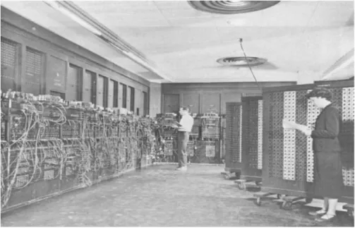 Figure 1.3 The ENIAC computer. (Image from www.mrsec.wisc.edu/.../computer/