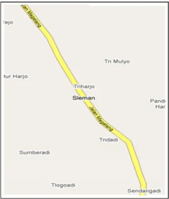 Gambar 2. Peta Jalur DT untuk Daerah Sleman 