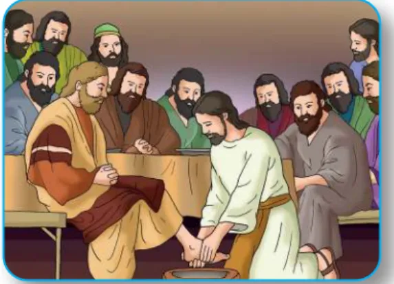 Gambar 5.2 Yesus Membasuh Kaki  Murid-murid-Nya
