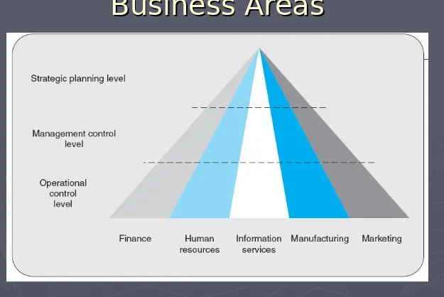Figure 1.11 Managers in Business AreasBusiness Areas