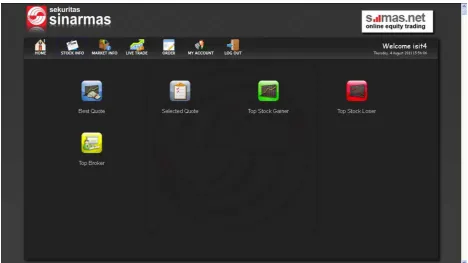 Gambar 3. Halaman Menu Stock Info 
