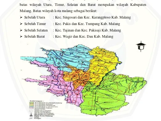 Gambar 4.1 Peta Kota Malang