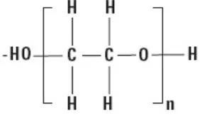 Gambar 2.16 Rumus molekul polietilen glikol (id.wikipedia.org/wiki/Polietilen_glikol)