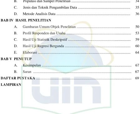 Gambaran Umum Objek Penelitian ........................................................