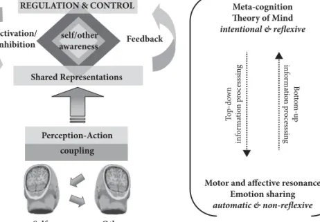 Fig. 5.2     A heuristic model outlining the various components and processes involved in empathic   experiences and their regulation (reprinted with authors’ permission from Decety & Lamm, 2006)
