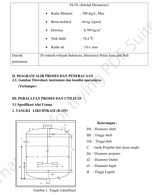 Gambar 1. Tangki Likuifikasi 