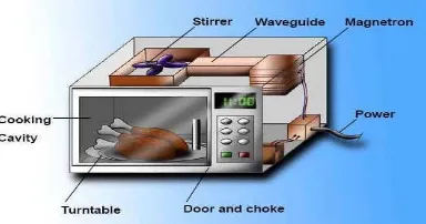 Gambar 2.5. Bagian dalam oven microwave 