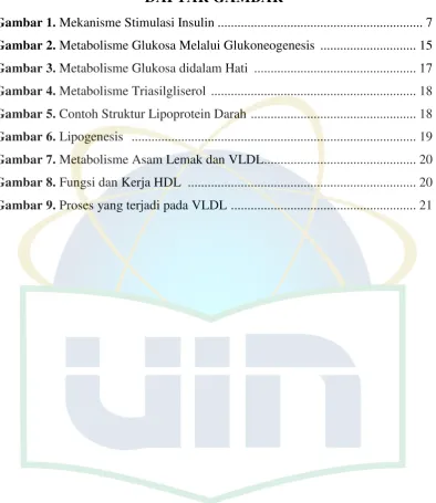 Gambar 1. Mekanisme Stimulasi Insulin  .............................................................