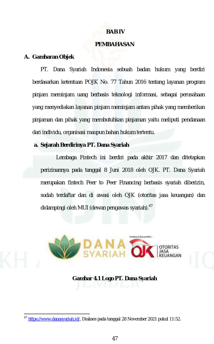 Gambar 4.1 Logo PT. Dana Syariah 