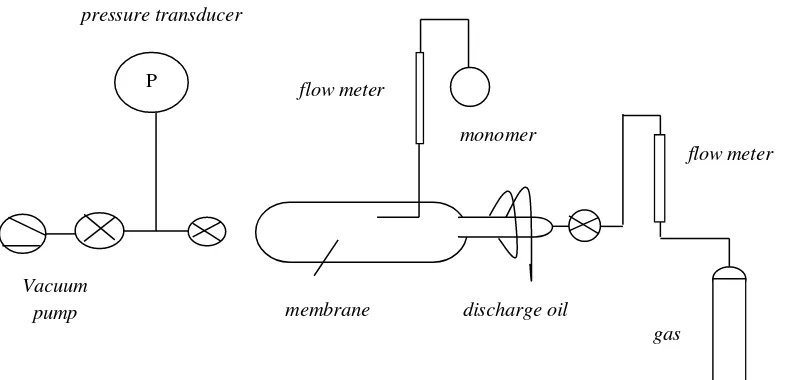 Gambar 2.9. Peralatan polimerisasi plasma (Mulder, 1996) 