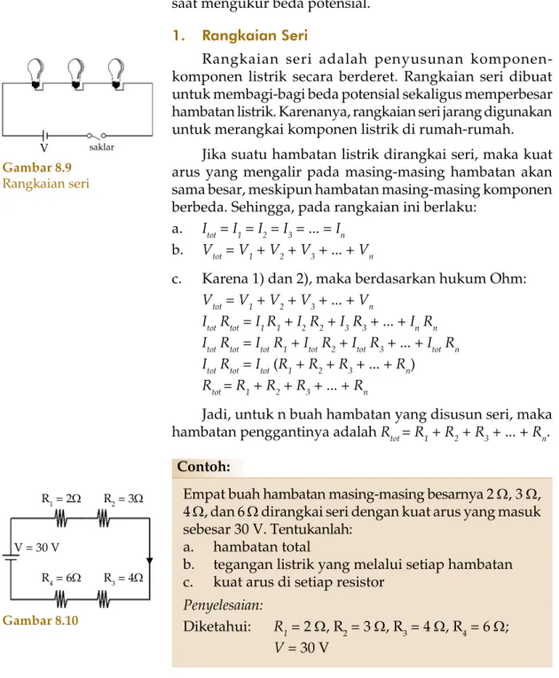 Gambar 8.9 Rangkaian seri