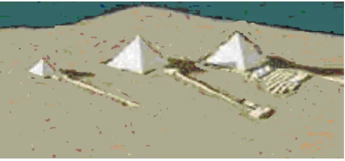 Figure 1: Virtual Image of the Giza Pyramids Site