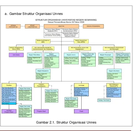 Gambar 2.1. Struktur Organisasi Unnes 