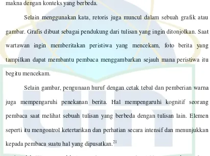 gambar. Grafis dibuat sebagai pendukung dari tulisan yang ingin ditonjolkan. Saat 