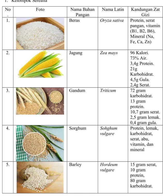 Foto Nama Bahan