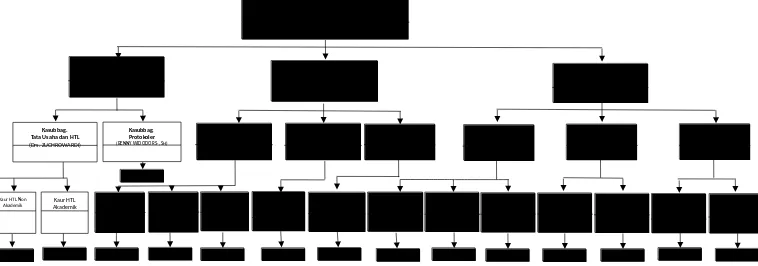 Gambar 2. Struktur organisasi BAUK 