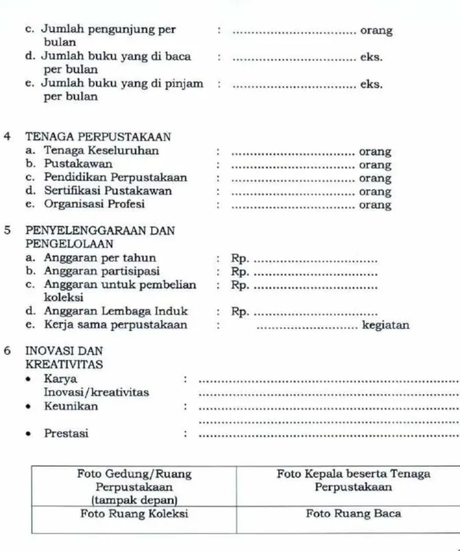Foto Kepala beserta Tenaga  Perpustakaan