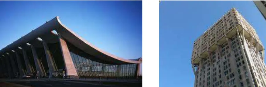Gambar 10. Dulles International Airport (kiri) dan Velasca Tower,  Milan (kanan) 