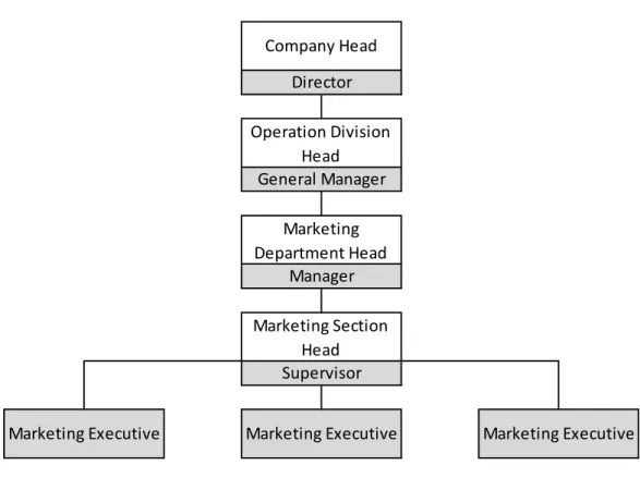 Gambar III.1 Struktur Organisai MarketingPT Hasta Prima Industri 