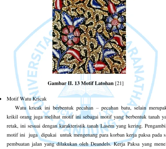 Gambar II. 13 Motif Latohan [21] 