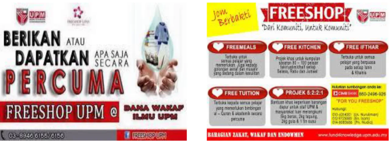 Rajah 1: Iklan Freeshop dan Free Kitchen  