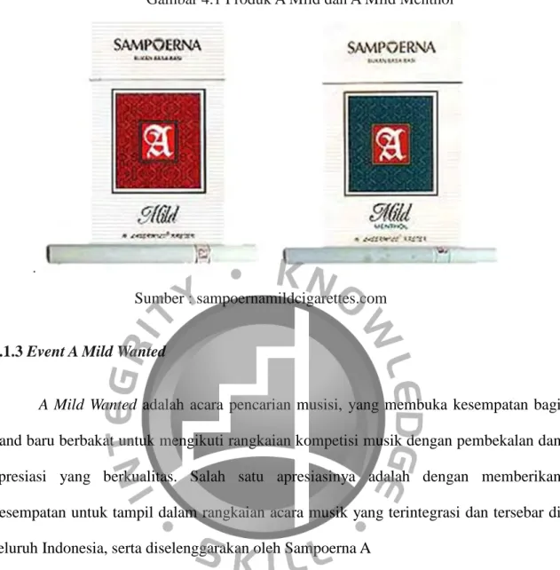 Gambar 4.1 Produk A Mild dan A Mild Menthol 