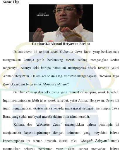 Gambar 4.3 Ahmad Heryawan Berdoa 