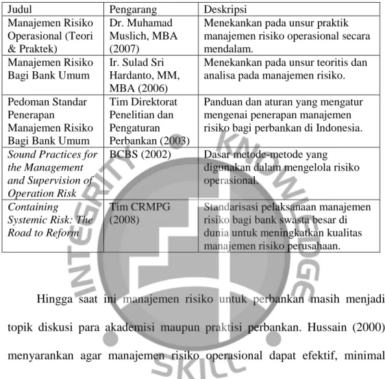 Tabel 2.4: ringkasan referensi utama yang terkait. 