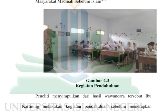 Gambar 4.3  Kegiatan Pendahuluan 