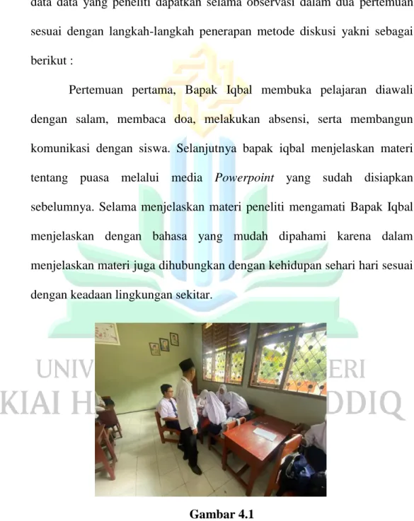 Gambar 4.1  Penjelasan materi 