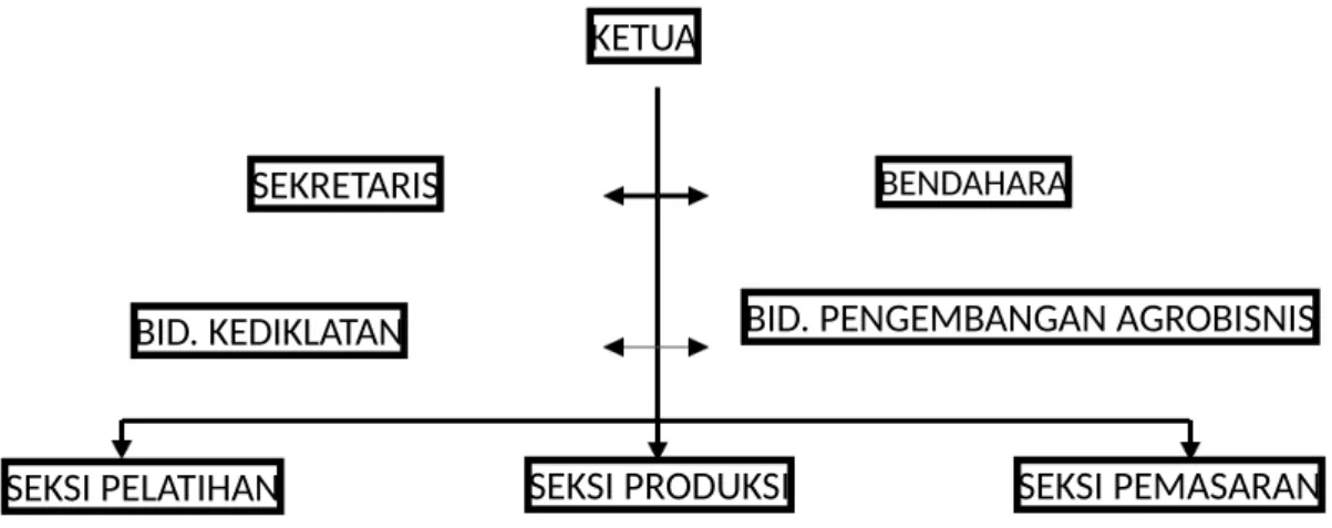 Gambar 2.2. Diagram Alir Struktur Organisasi Praktik Kerja Lapangan 
