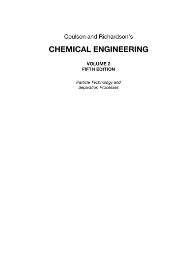 Buku Chemical Engineering (Coulson and Richardson)