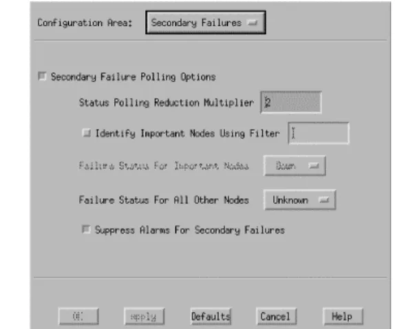 Figure 6-6 allows you to tell the poller how to react when it sees a secondary failure