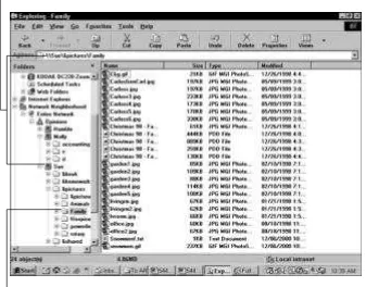 Figure 2-2: Share files of all kinds over the network.