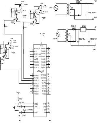 Gambar 3.3.  Rangkaian driver kompresor 