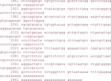 table and its various subfields?  
