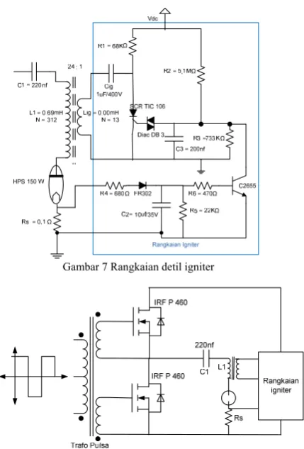 Gambar 7 Rangkaian detil igniter 