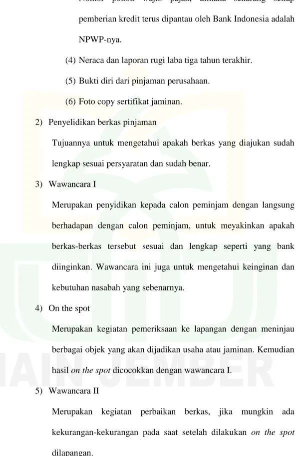 (6) Foto copy sertifikat jaminan. 