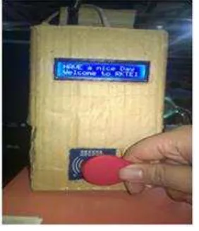 Gambar 19 Percobaan scan tag id dosen 