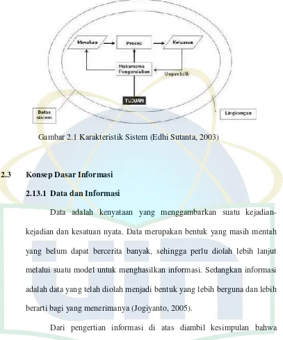 Gambar 2.1 Karakteristik Sistem (Edhi Sutanta, 2003)